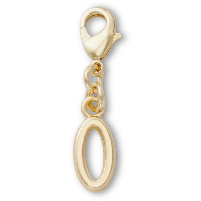 Goldener Buchstabe „O“ – Jibbitz™-Anstecker Goldener Buchstabe „O“ – Jibbitz™-Anstecker
