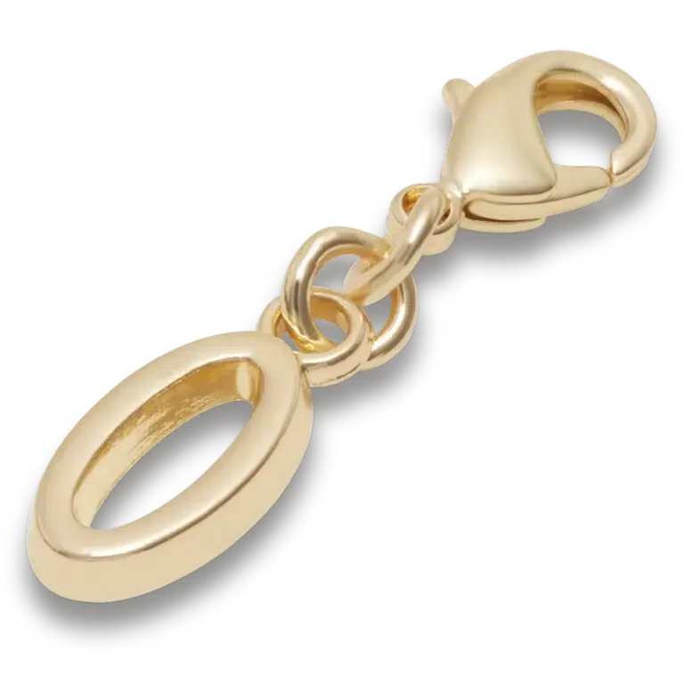 Goldener Buchstabe „O“ – Jibbitz™-Anstecker Goldener Buchstabe „O“ – Jibbitz™-Anstecker