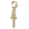 Goldener Buchstabe „T“ – Jibbitz-Anstecker Goldener Buchstabe „T“ – Jibbitz-Anstecker