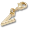 Goldener Buchstabe „V“ – Jibbitz-Anstecker Goldener Buchstabe „V“ – Jibbitz-Anstecker