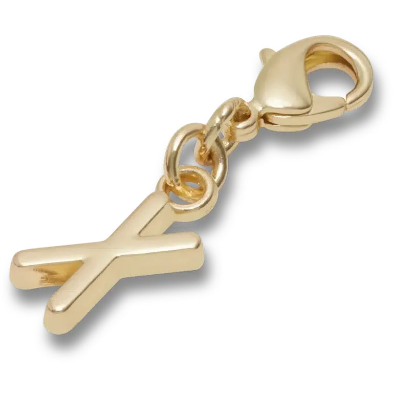 Goldener Buchstabe „X“ – Jibbitz™-Anstecker Goldener Buchstabe „X“ – Jibbitz™-Anstecker