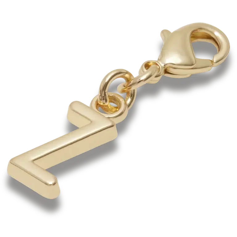 Goldener Buchstabe „Z“ – Jibbitz-Anstecker Goldener Buchstabe „Z“ – Jibbitz-Anstecker