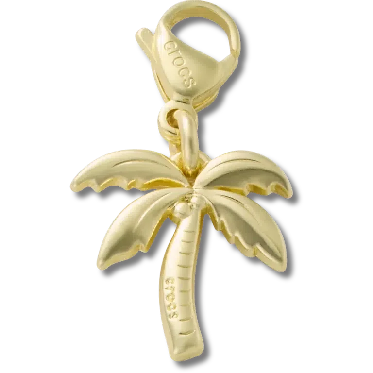 Goldener Palmenbaum-Charm Jibbitz™-Anstecker Goldener Palmenbaum-Charm Jibbitz™-Anstecker