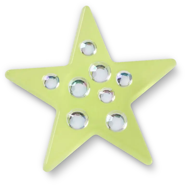 Grüner Edelstein-Stern Jibbitz™-Anstecker Grüner Edelstein-Stern Jibbitz™-Anstecker