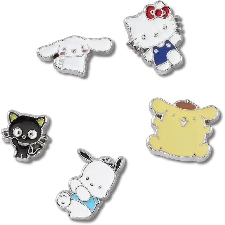 „Hello Kitty® und Freunde – 5er-Pack Jibbitz-Schuhanhänger“ „Hello Kitty® und Freunde – 5er-Pack Jibbitz-Schuhanhänger“