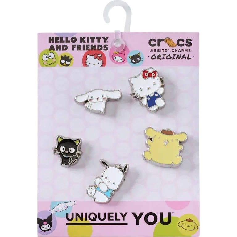 „Hello Kitty® und Freunde – 5er-Pack Jibbitz-Schuhanhänger“ „Hello Kitty® und Freunde – 5er-Pack Jibbitz-Schuhanhänger“