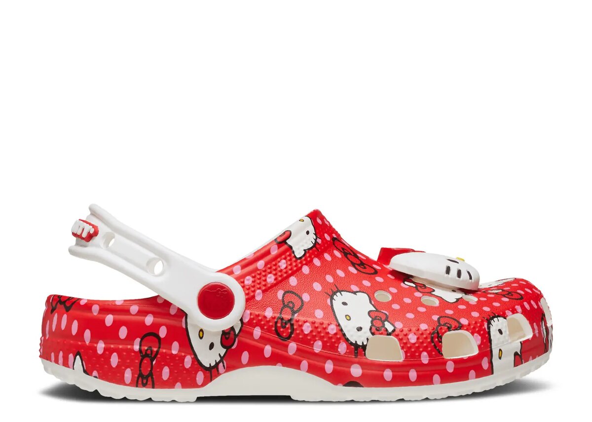 Hello Kitty x Classic Clog für Kleinkinder „Red Polka Dots“ Hello Kitty x Classic Clog für Kleinkinder „Red Polka Dots“