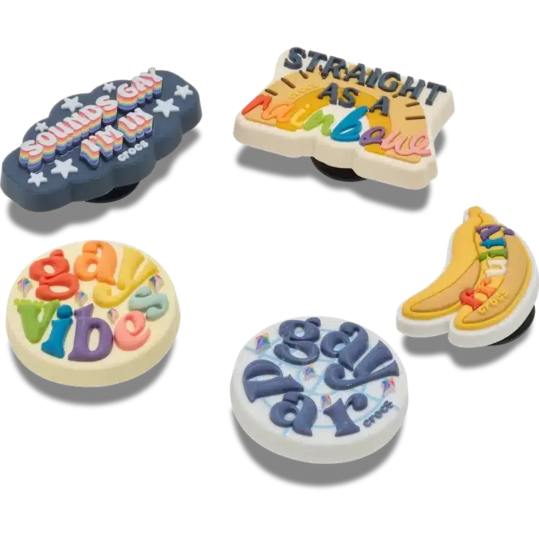 „Irreverent Pride“ 5er-Pack Jibbitz-Anstecker „Irreverent Pride“ 5er-Pack Jibbitz-Anstecker