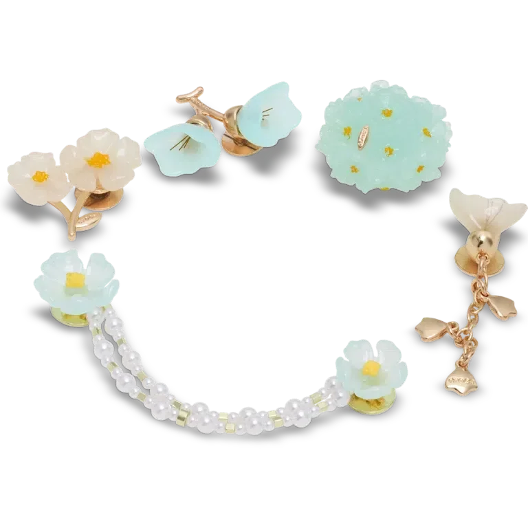 Jibbitz-Anstecker „Blue Dainty Floral“ (5er-Pack) Jibbitz-Anstecker „Blue Dainty Floral“ (5er-Pack)