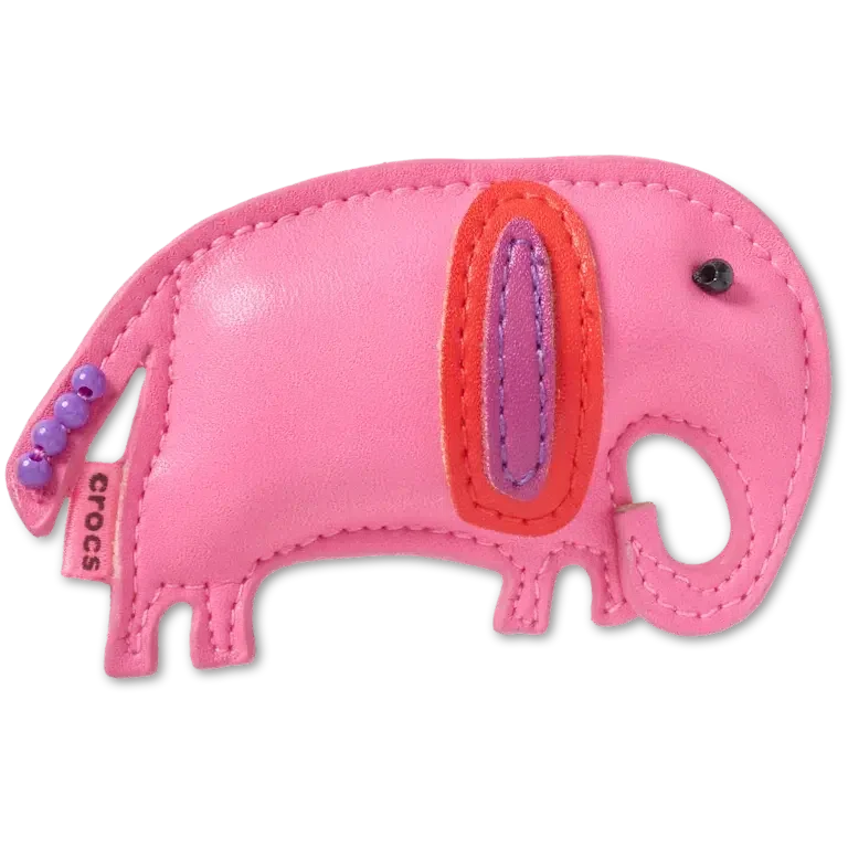 Jibbitz-Anstecker „Elefant“ aus Kunstleder Jibbitz-Anstecker „Elefant“ aus Kunstleder