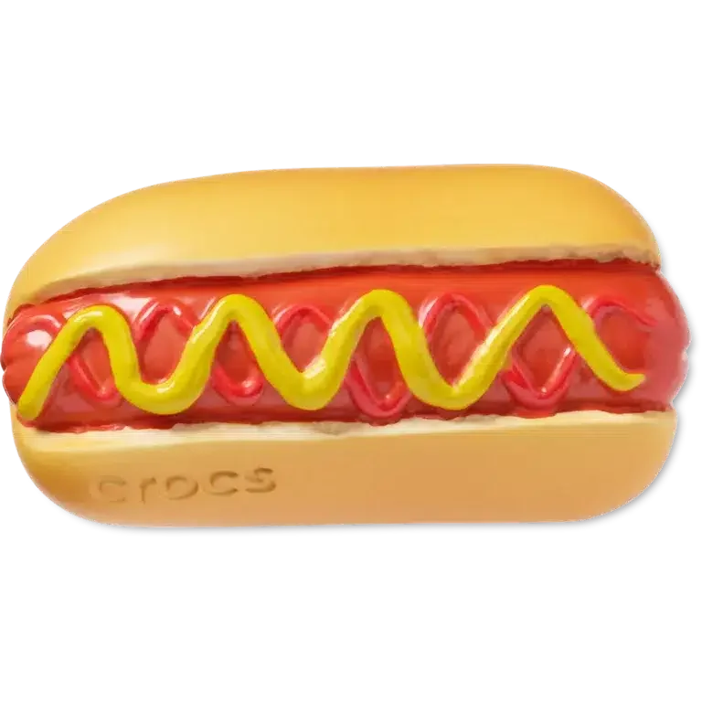 Jibbitz-Anstecker „Hot Dog mit Senf“ Jibbitz-Anstecker „Hot Dog mit Senf“