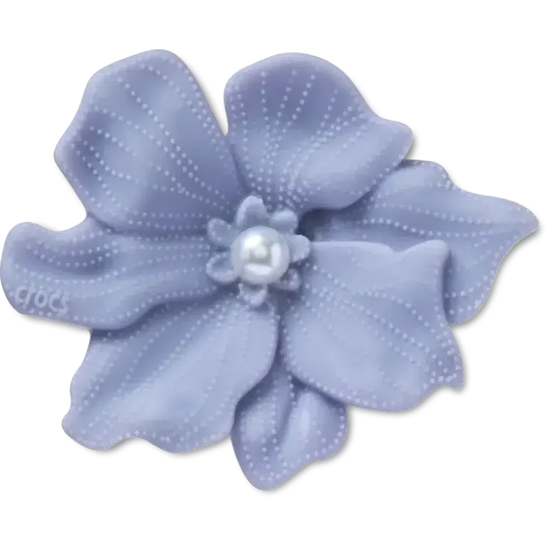 Jibbitz-Anstecker „Periwinkle-Blume mit Perle“ Jibbitz-Anstecker „Periwinkle-Blume mit Perle“