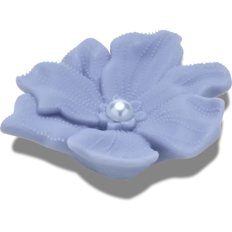 Jibbitz-Anstecker „Periwinkle-Blume mit Perle“ Jibbitz-Anstecker „Periwinkle-Blume mit Perle“