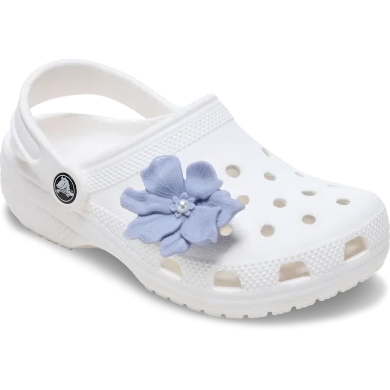 Jibbitz-Anstecker „Periwinkle-Blume mit Perle“ Jibbitz-Anstecker „Periwinkle-Blume mit Perle“