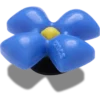 Jibbitz-Anstecker „Puffy Blue Flower“ Jibbitz-Anstecker „Puffy Blue Flower“