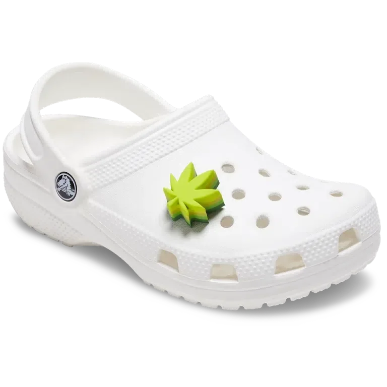 Jibbitz-Anstecker „Stacked Hemp Leaf“ Jibbitz-Anstecker „Stacked Hemp Leaf“
