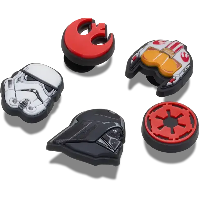 Jibbitz-Anstecker „Star Wars“-Symbole, 5er-Pack Jibbitz-Anstecker „Star Wars“-Symbole, 5er-Pack