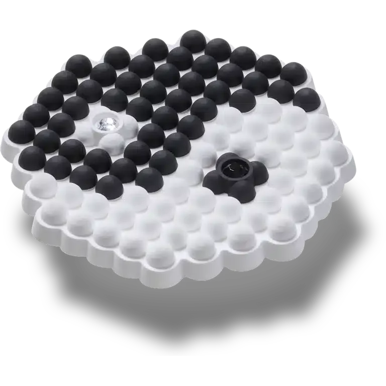 Jibbitz-Anstecker „Ying und Yang“ mit Perlen Jibbitz-Anstecker „Ying und Yang“ mit Perlen