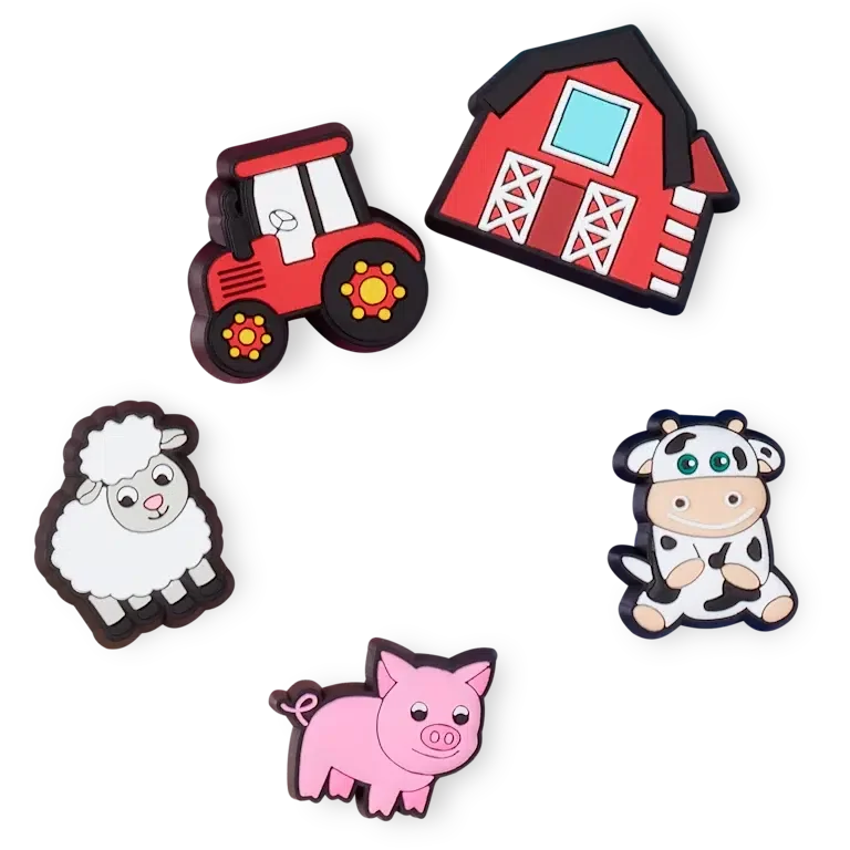 Jibbitz™-Schuhanhänger „Cutesey Farm Animal“ 5er-Pack Jibbitz™-Schuhanhänger „Cutesey Farm Animal“ 5er-Pack