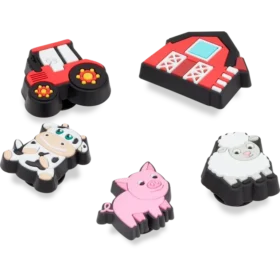 Jibbitz™-Schuhanhänger „Cutesey Farm Animal“ 5er-Pack Jibbitz™-Schuhanhänger „Cutesey Farm Animal“ 5er-Pack