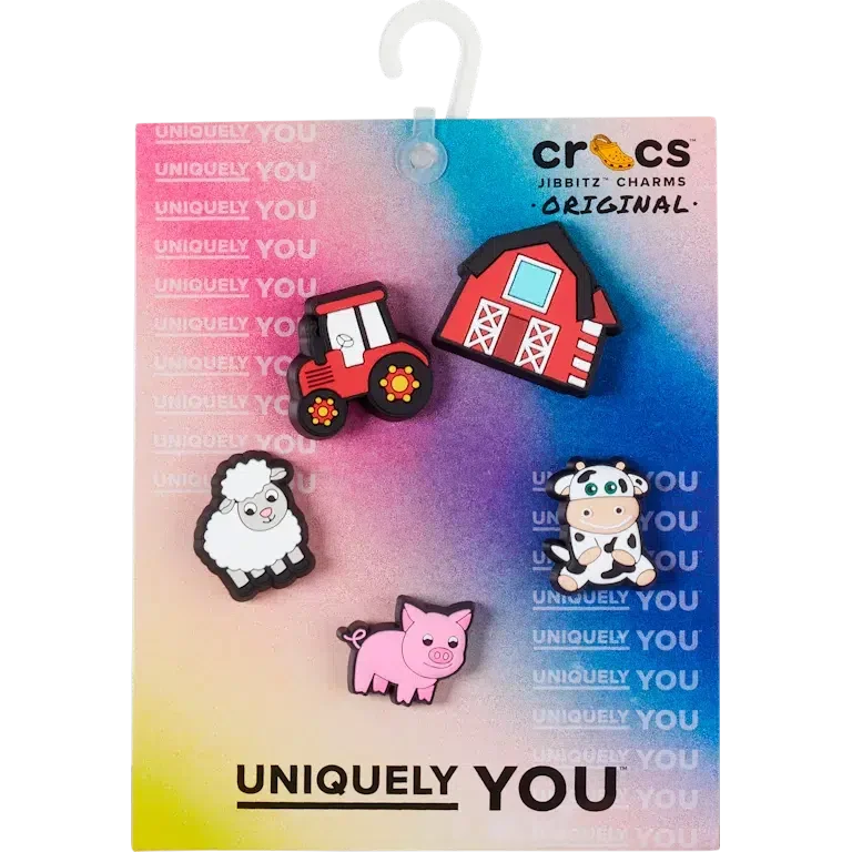 Jibbitz™-Schuhanhänger „Cutesey Farm Animal“ 5er-Pack Jibbitz™-Schuhanhänger „Cutesey Farm Animal“ 5er-Pack
