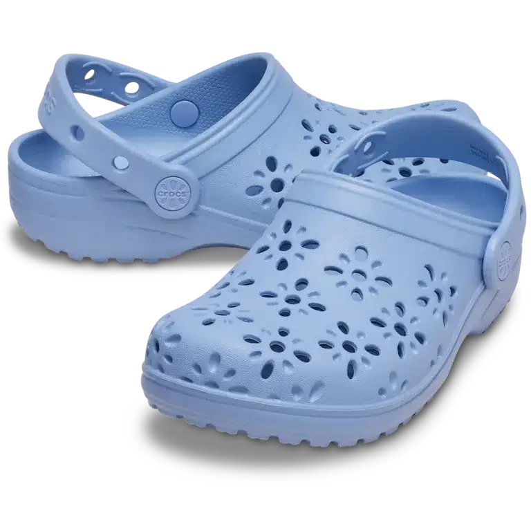 Kinder-Classic-Clog mit floralen Ausschnitten Kinder-Classic-Clog mit floralen Ausschnitten