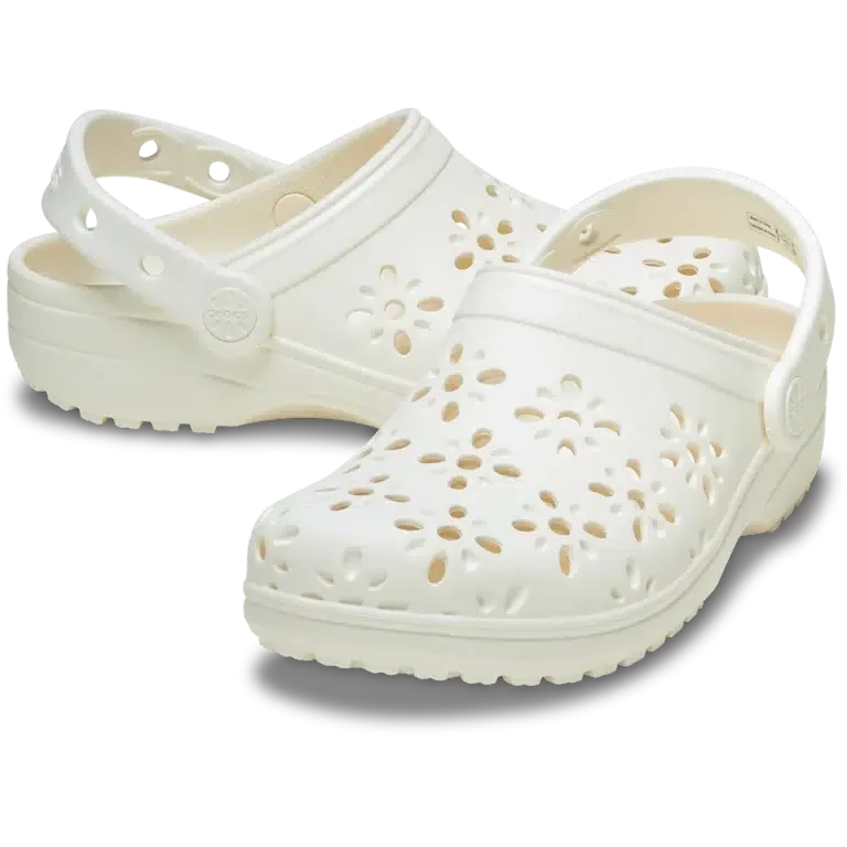 Classic Clog mit floralen Ausschnitten Classic Clog mit floralen Ausschnitten