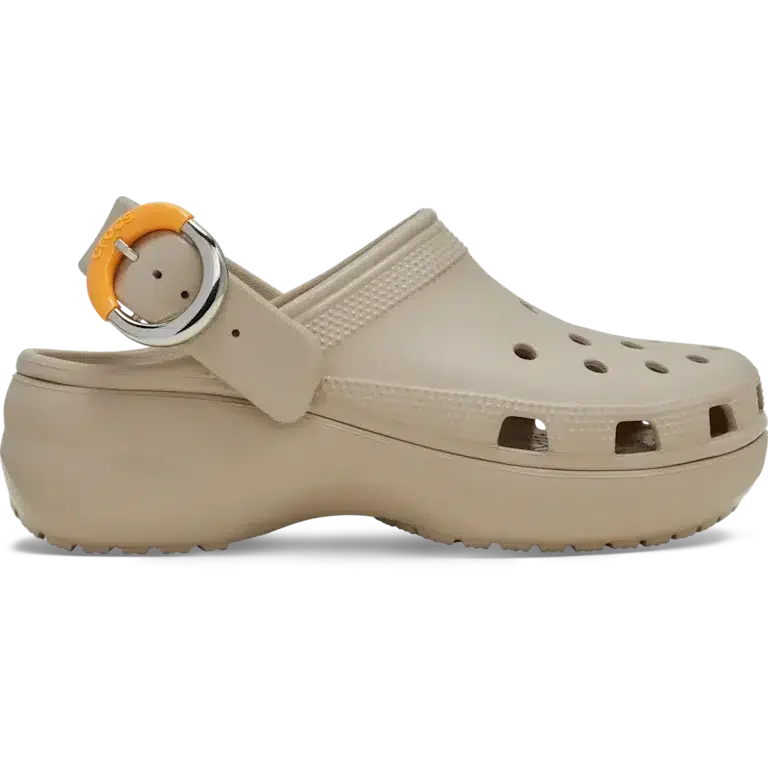 Klassischer Platform Clog mit getauchter Schnalle Klassischer Platform Clog mit getauchter Schnalle