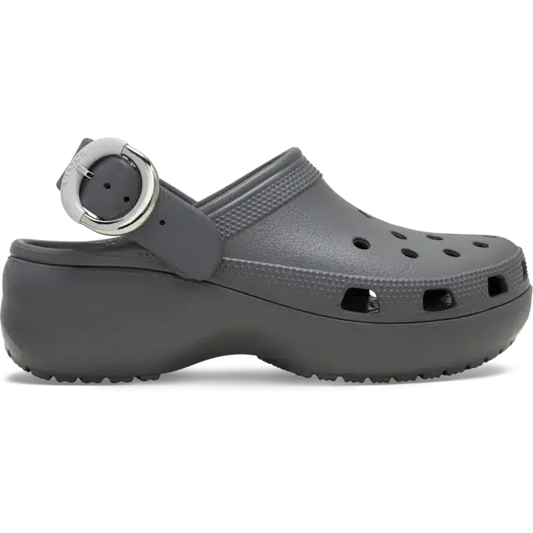 Klassischer Platform Clog mit getauchter Schnalle Klassischer Platform Clog mit getauchter Schnalle