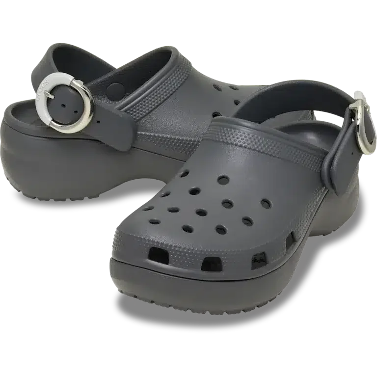 Klassischer Platform Clog mit getauchter Schnalle Klassischer Platform Clog mit getauchter Schnalle