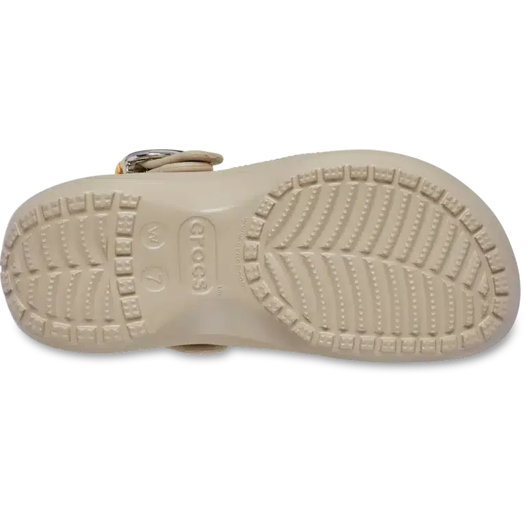 Klassischer Platform Clog mit getauchter Schnalle Klassischer Platform Clog mit getauchter Schnalle