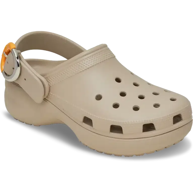 Klassischer Platform Clog mit getauchter Schnalle Klassischer Platform Clog mit getauchter Schnalle