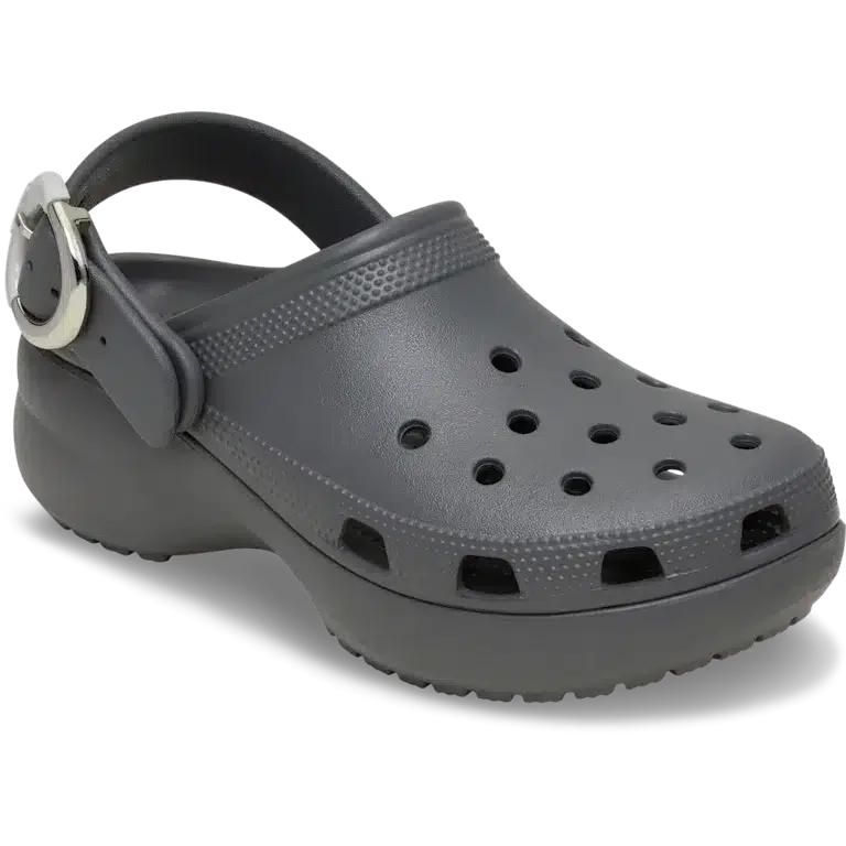 Klassischer Platform Clog mit getauchter Schnalle Klassischer Platform Clog mit getauchter Schnalle