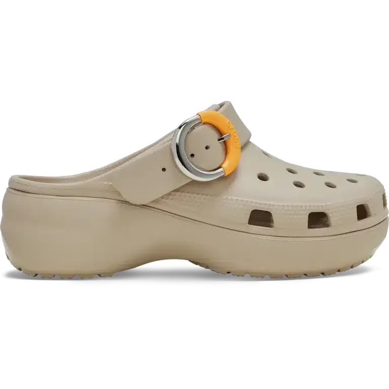Klassischer Platform Clog mit getauchter Schnalle Klassischer Platform Clog mit getauchter Schnalle