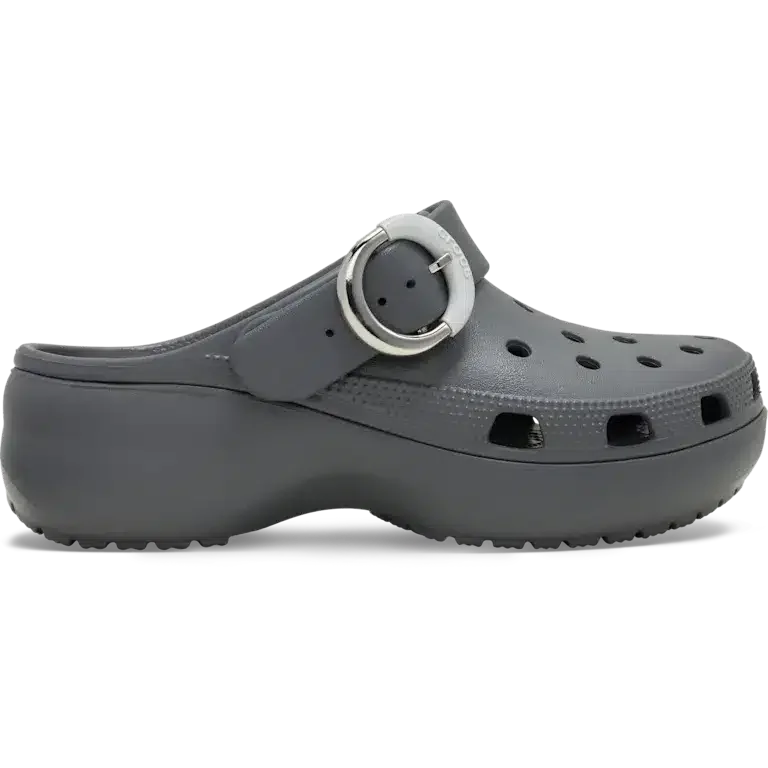 Klassischer Platform Clog mit getauchter Schnalle Klassischer Platform Clog mit getauchter Schnalle