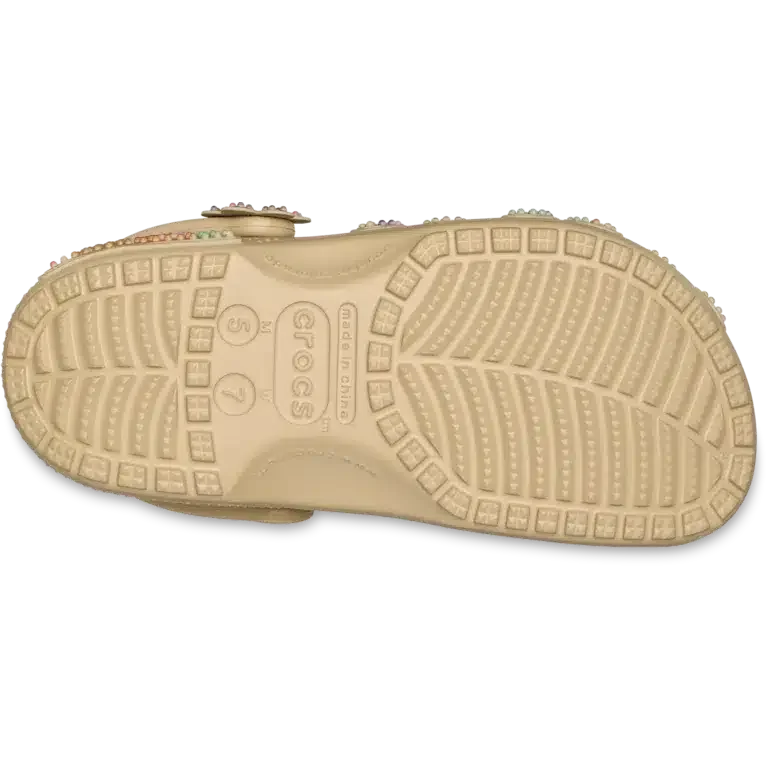 Klassischer Sommer-Clog mit Perlenverzierung Klassischer Sommer-Clog mit Perlenverzierung