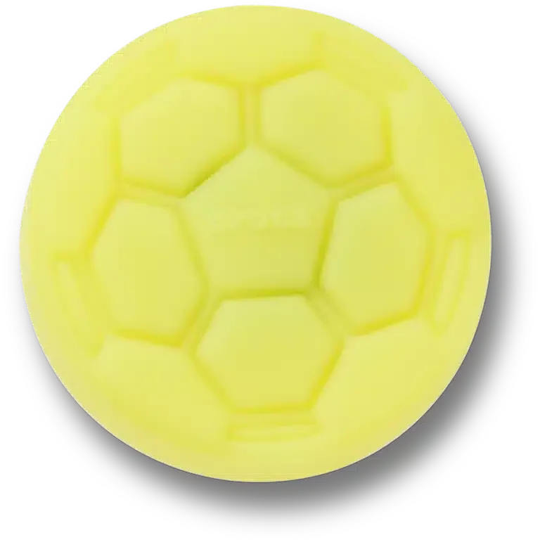 Leuchtender gelber Fußball-Jibbitz-Anstecker Leuchtender gelber Fußball-Jibbitz-Anstecker