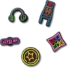 Level Up Gamer 5er-Pack Jibbitz-Anstecker Level Up Gamer 5er-Pack Jibbitz-Anstecker