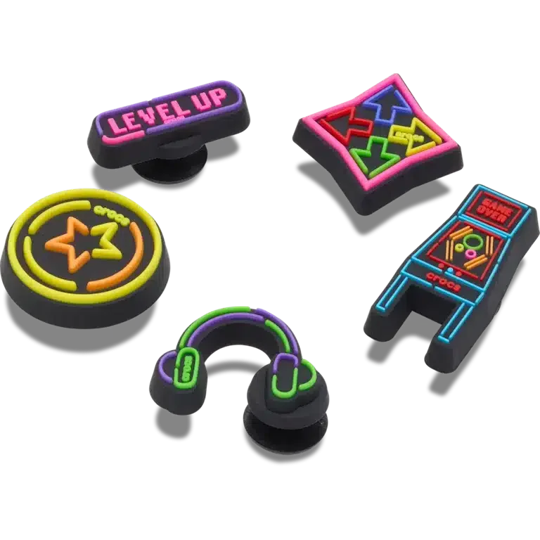 Level Up Gamer 5er-Pack Jibbitz-Anstecker Level Up Gamer 5er-Pack Jibbitz-Anstecker