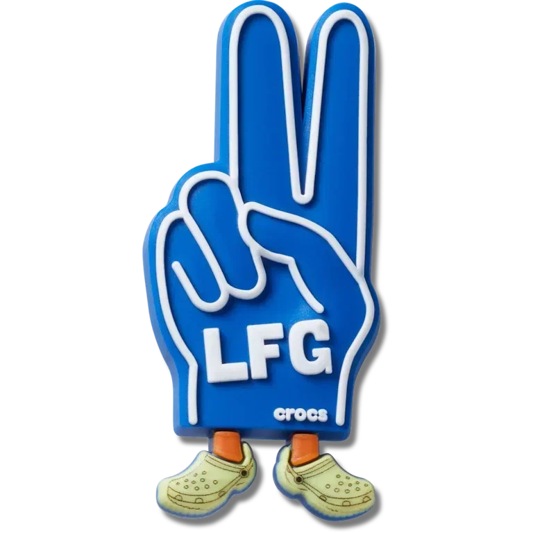 Lfg Jibbitz-Anstecker „Peace-Zeichen“ aus Schaumstoff Lfg Jibbitz-Anstecker „Peace-Zeichen“ aus Schaumstoff