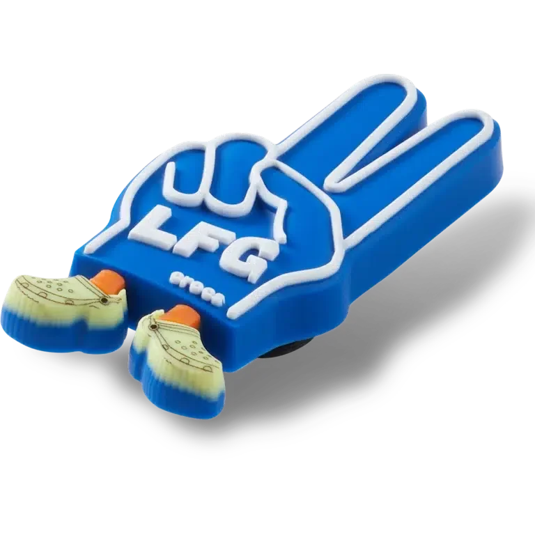 Lfg Jibbitz-Anstecker „Peace-Zeichen“ aus Schaumstoff Lfg Jibbitz-Anstecker „Peace-Zeichen“ aus Schaumstoff