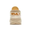 Mega Crush Clogs mit Muscheln und Perlen „Beige“