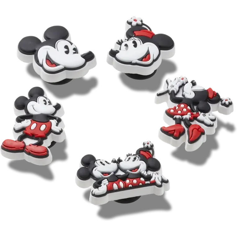 Mickey und Minnie PVC 5er-Pack Jibbitz-Anstecker Mickey und Minnie PVC 5er-Pack Jibbitz-Anstecker
