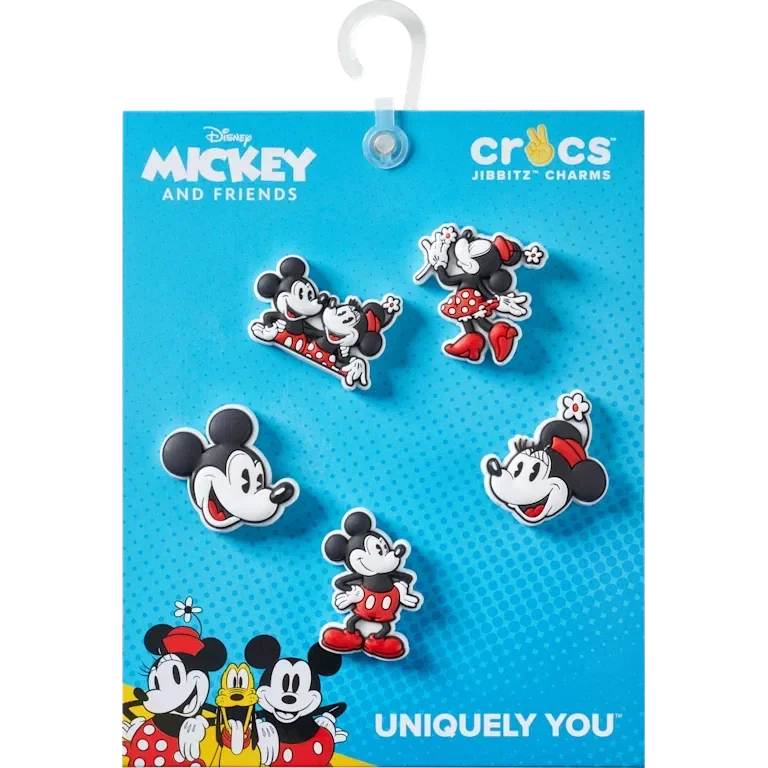 Mickey und Minnie PVC 5er-Pack Jibbitz-Anstecker Mickey und Minnie PVC 5er-Pack Jibbitz-Anstecker