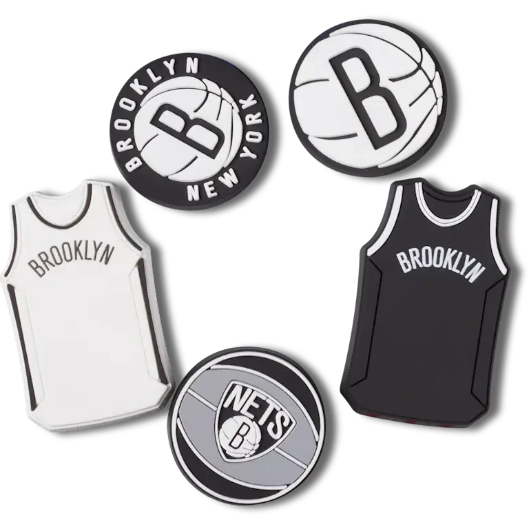 NBA Brooklyn Nets 5er-Pack Jibbitz-Anstecker NBA Brooklyn Nets 5er-Pack Jibbitz-Anstecker