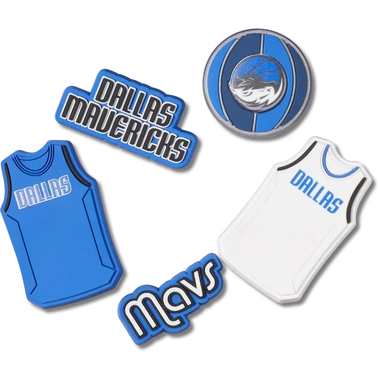 NBA Dallas Mavericks 5er-Pack Jibbitz-Anstecker NBA Dallas Mavericks 5er-Pack Jibbitz-Anstecker