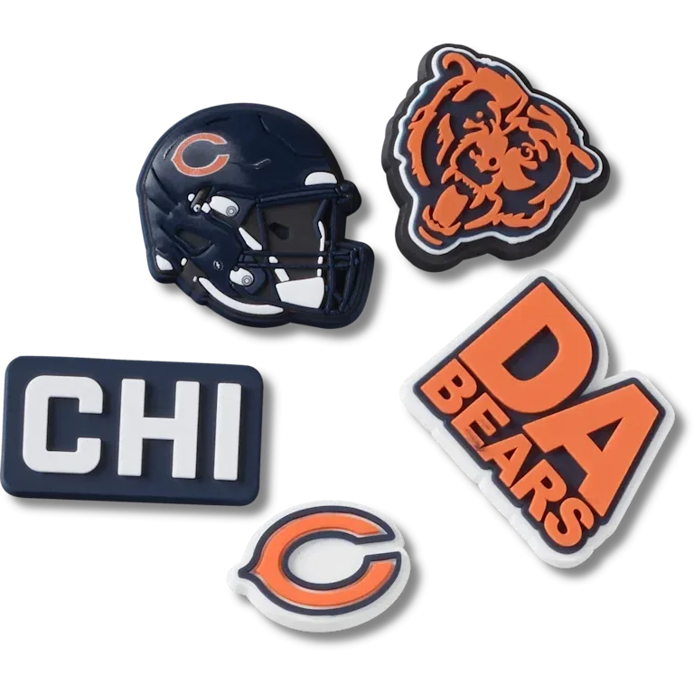 NFL Chicago Bears 5er-Pack Jibbitz-Schuhanhänger NFL Chicago Bears 5er-Pack Jibbitz-Schuhanhänger