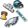 NFL Philadelphia Eagles 5er-Pack Jibbitz-Schuhanhänger