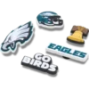 NFL Philadelphia Eagles 5er-Pack Jibbitz-Schuhanhänger
