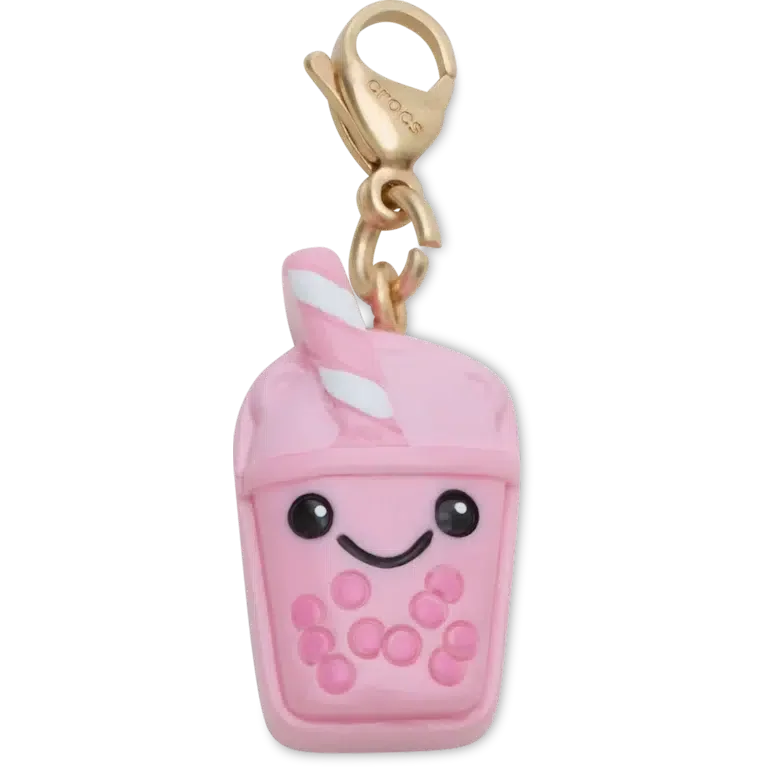 Niedlicher rosa Boba-Anhänger – Jibbitz-Schuhanhänger Niedlicher rosa Boba-Anhänger – Jibbitz-Schuhanhänger